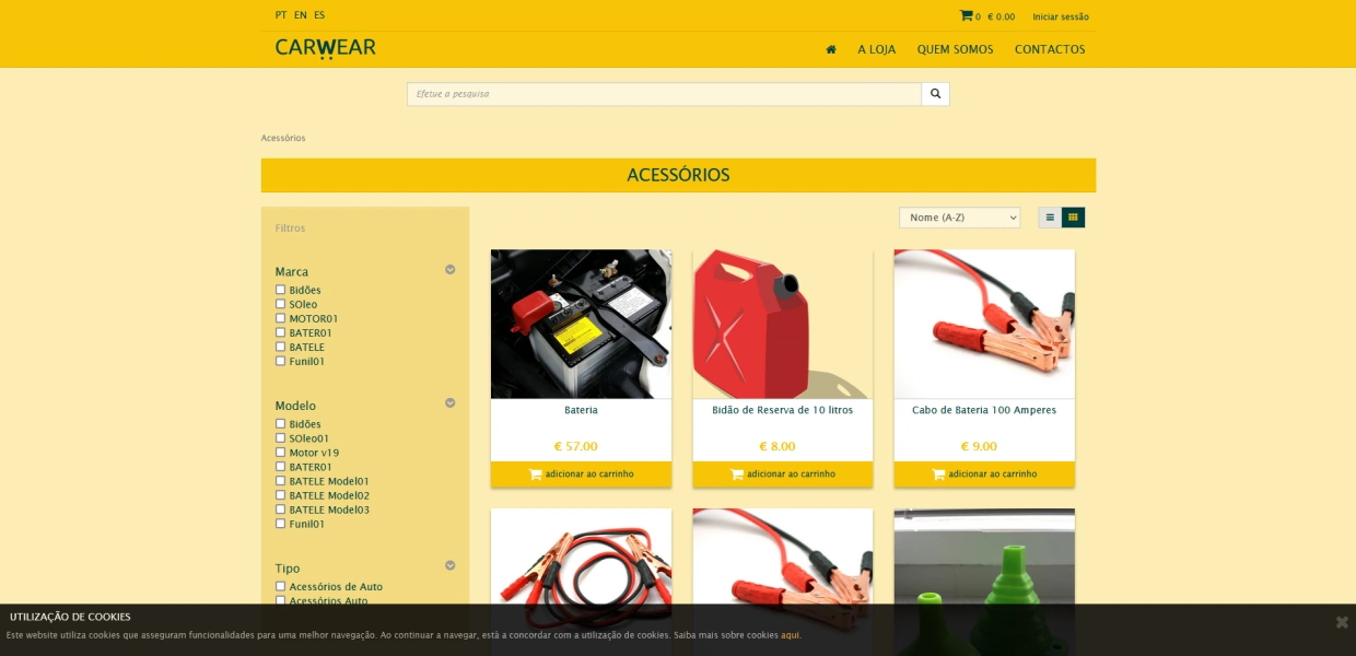 Exemplo PHC CS E-commerce